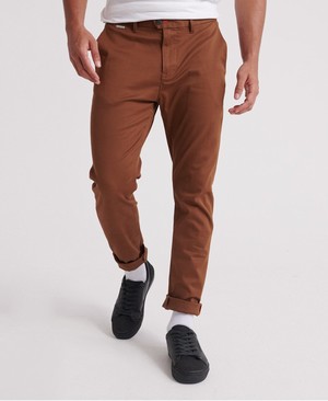 Superdry Edit Slim Flex Chino Férfi Nadrág Arany/Khaki | YSWXG3875